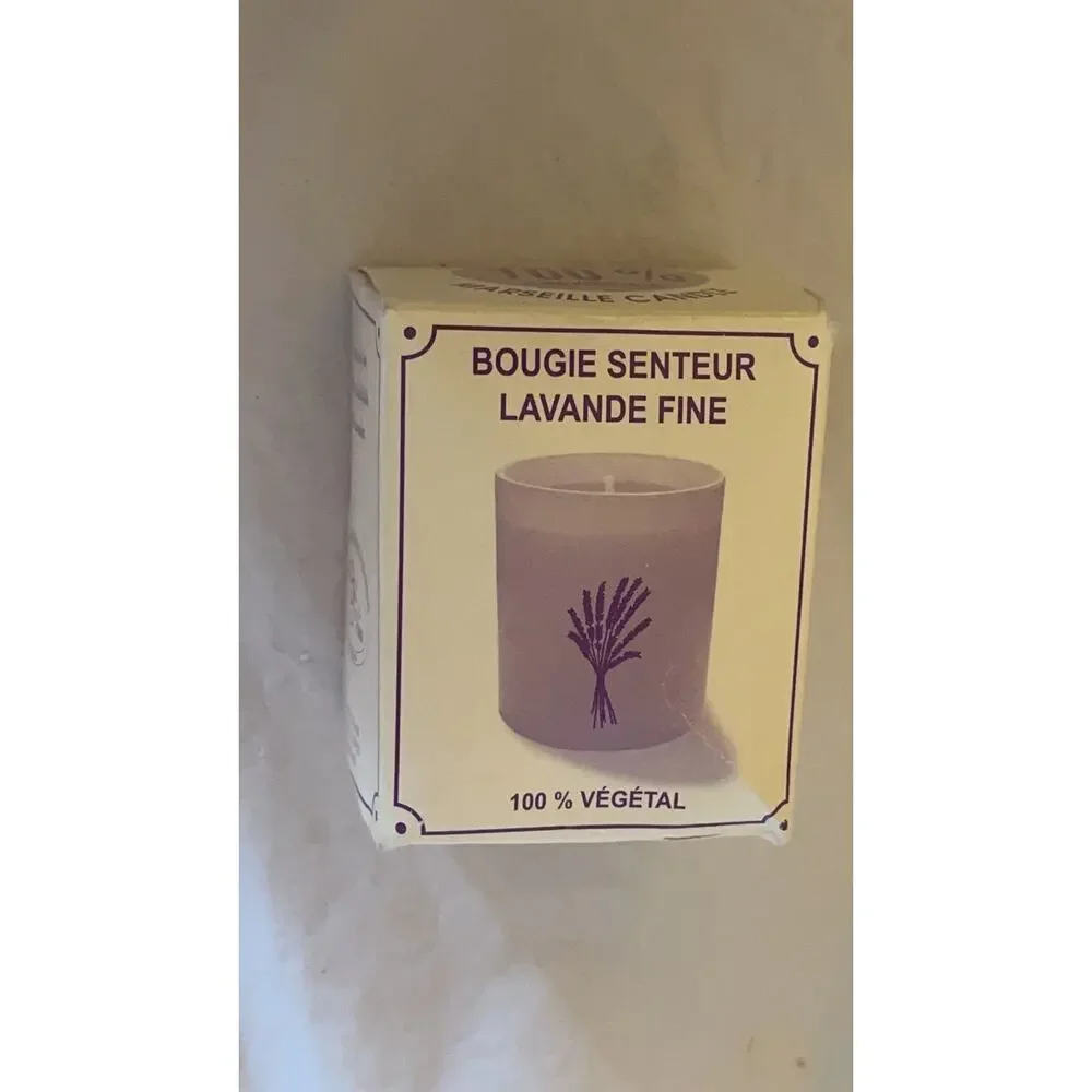 Lothantique Bougie de Marseille Fine Lavender Scented Candle 100% Vegetable Wax